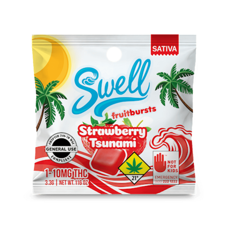Swell Chew Strawberry Tsunami Single Sativa