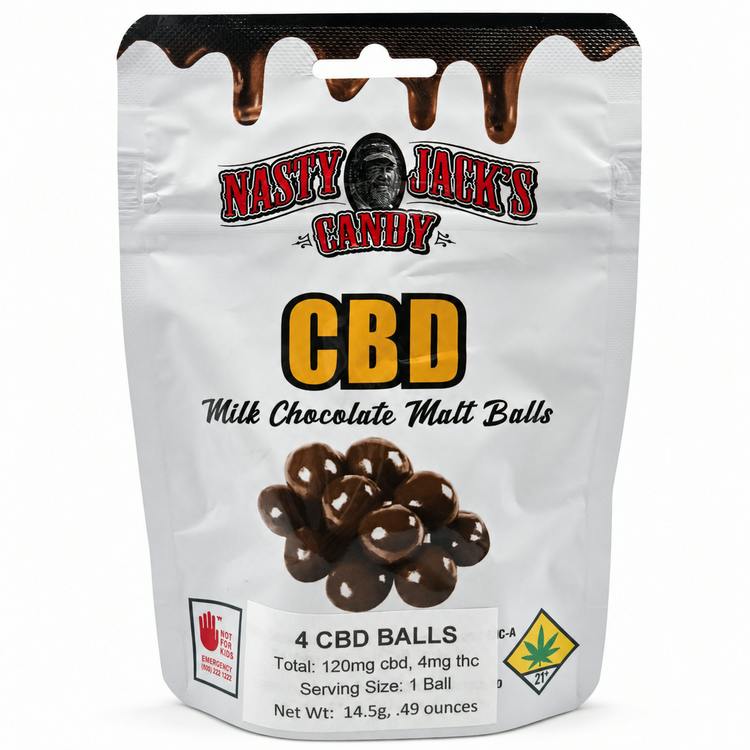 Nasty Jack's 30:1 Malt Balls 4pk CBD/THC