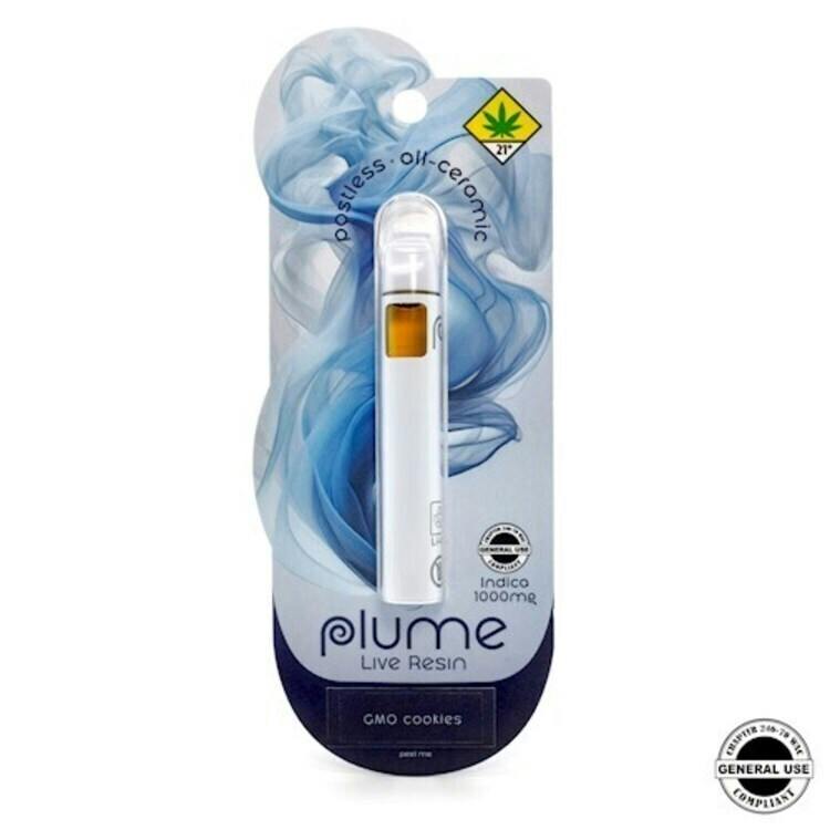 Plume Live Resin Disposable GMO Cookies 1g Indica
