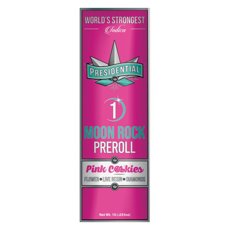 Presidential Infused Moon Rock PR Pink Cookies 1g Indica