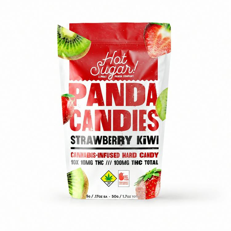Panda Candies Strawberry Kiwi Hard Candy 10pk Hybrid