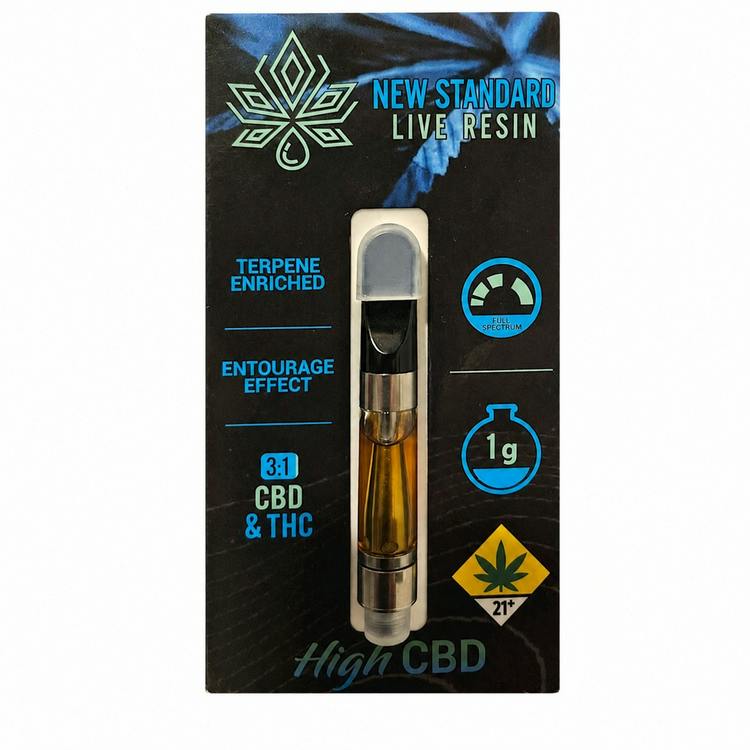 New Standard 3:1 Ringo's Gift Live Resin Cartridge 1g CBD