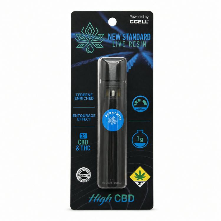 New Standard 3:1 CBD Pennywise Live Resin Disposable 1g Hybrid