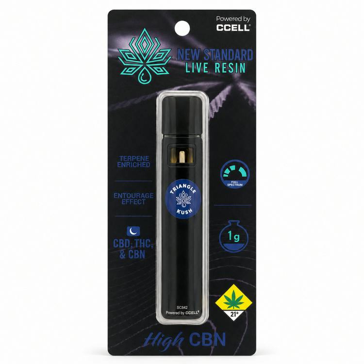 New Standard Disposable Triangle Kush 1g CBN