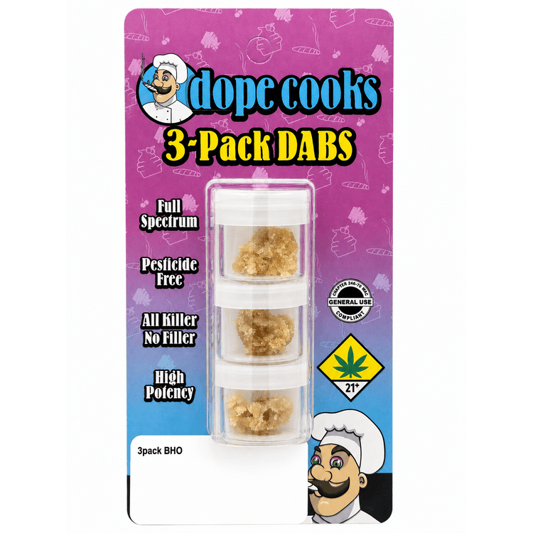Dope Cooks Sugar Wax Multipack Biscotti / Baklava / Beast Mode 3x1g Indica
