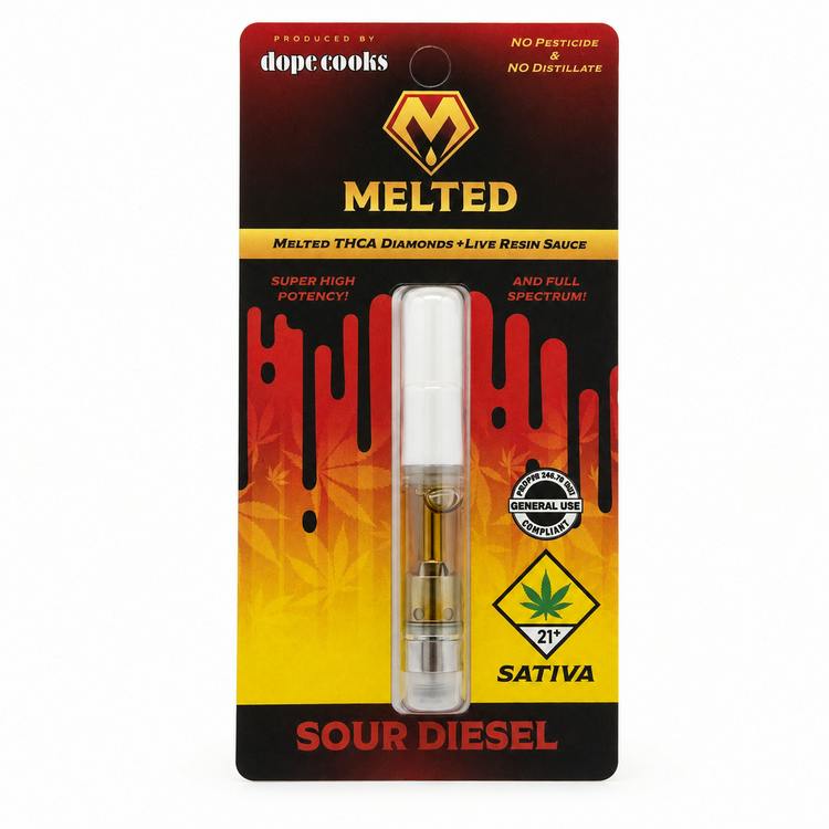 Melted Cartridge Sour Diesel 1g Sativa