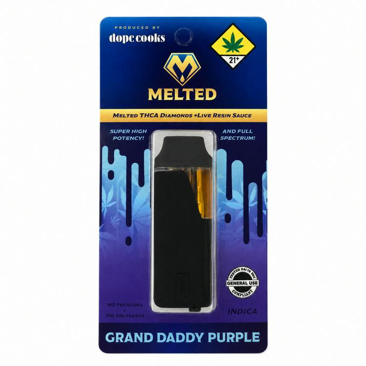 Melted Disposable Grand Daddy Purple 1g Indica