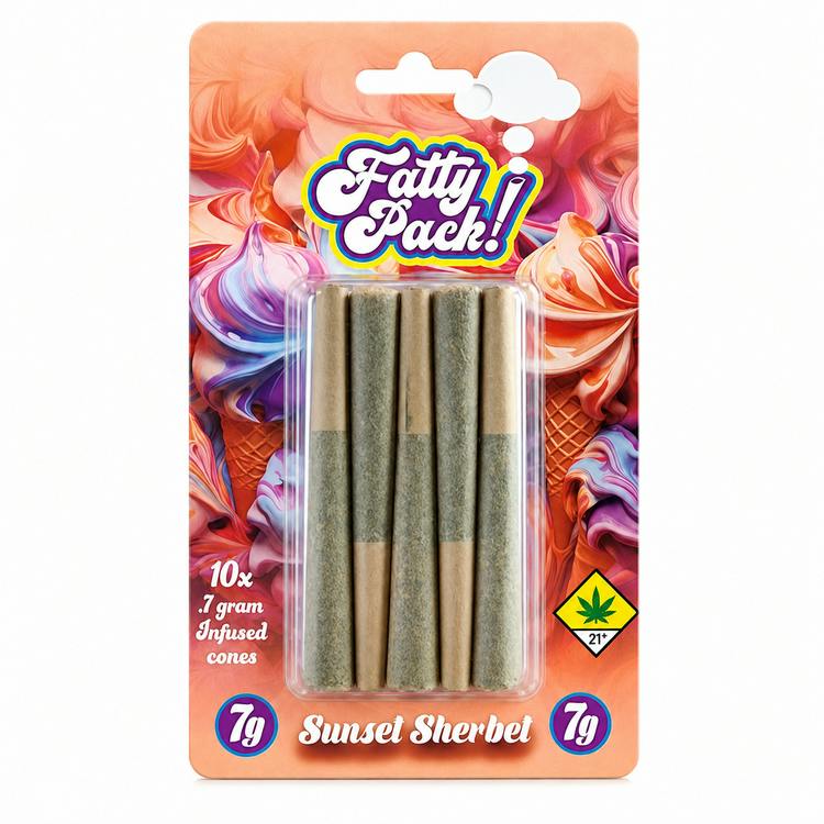 Fatty Packs Infused Sunset Sherbet 10 x .7g