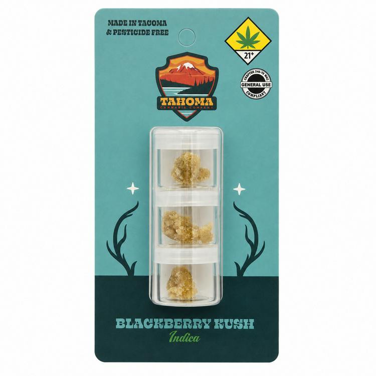 Tahoma Sugar Wax Multipack Blackberry Kush 3 x 1g Indica
