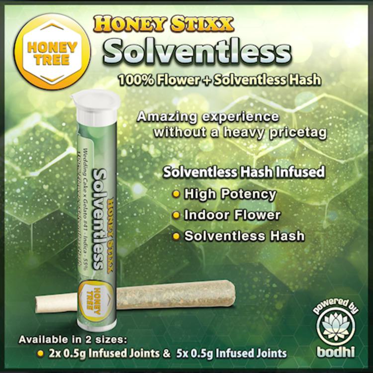 Honey Stixx Solventless Blueberry Trainwreck x Layer Cake