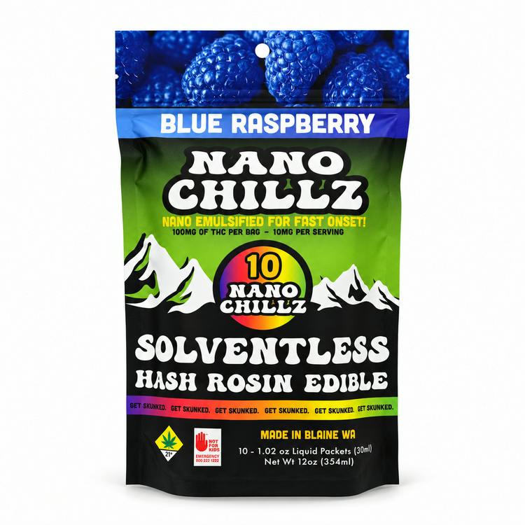 Nano Chillz Popsicles Blue Raspberry 10pk