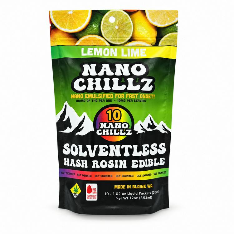 Nano Chillz Popsicles Lemon Lime 10pk