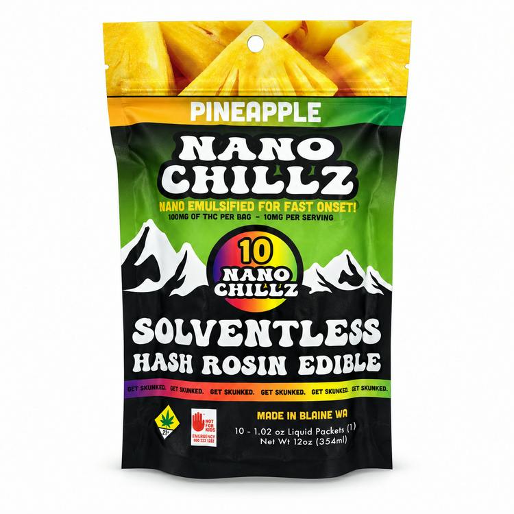 Nano Chillz Popsicles Pineapple 10pk