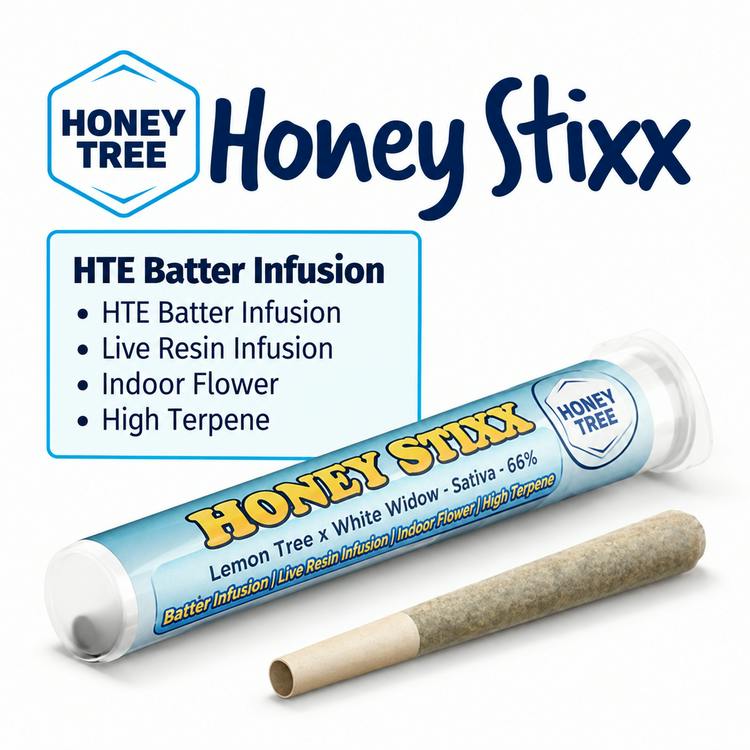 Honey Stixx Batter Infused Pineapple Express X Maui Wowie 5 x .5g Sativa