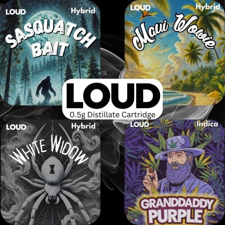 Loud Distillate Cartridge - Grand Daddy Purple at Seed of Life Labs | Miles City Dispensary