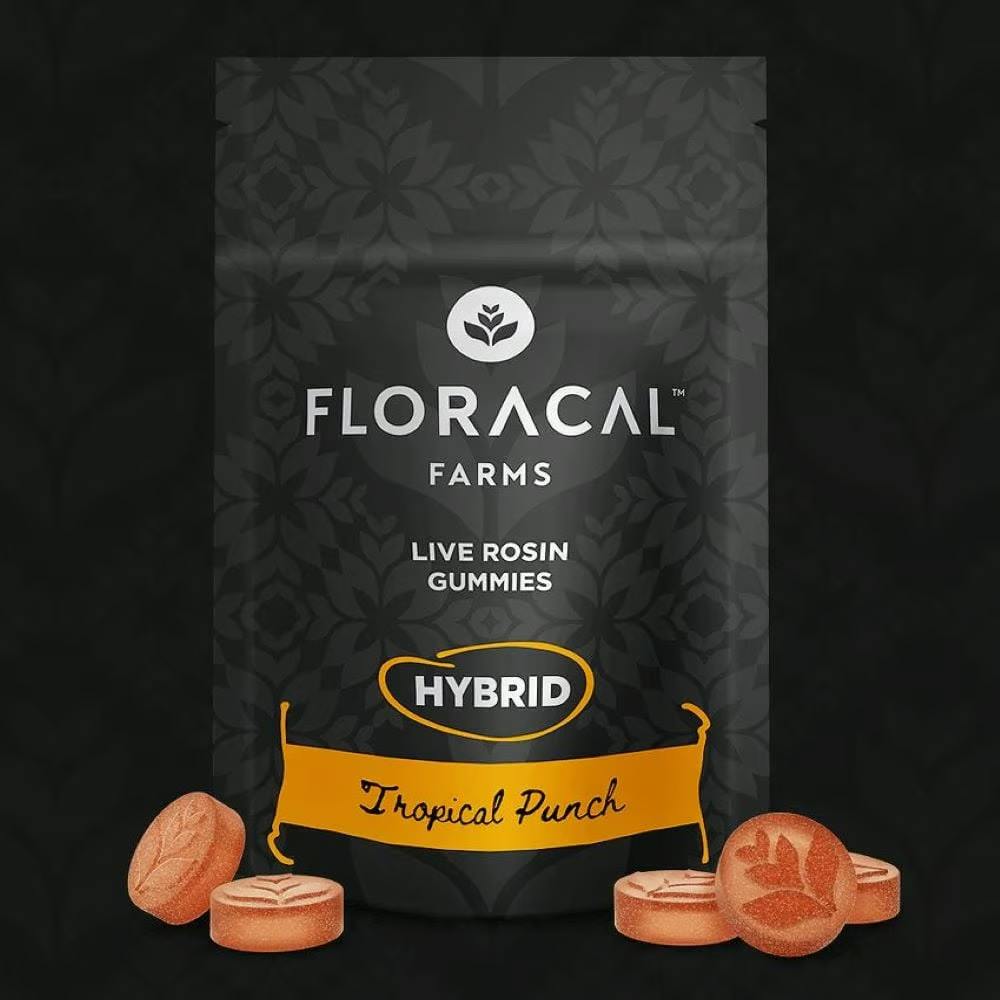 FLORACAL Gummies 100mg Solventless: Tropical Punch 10pc