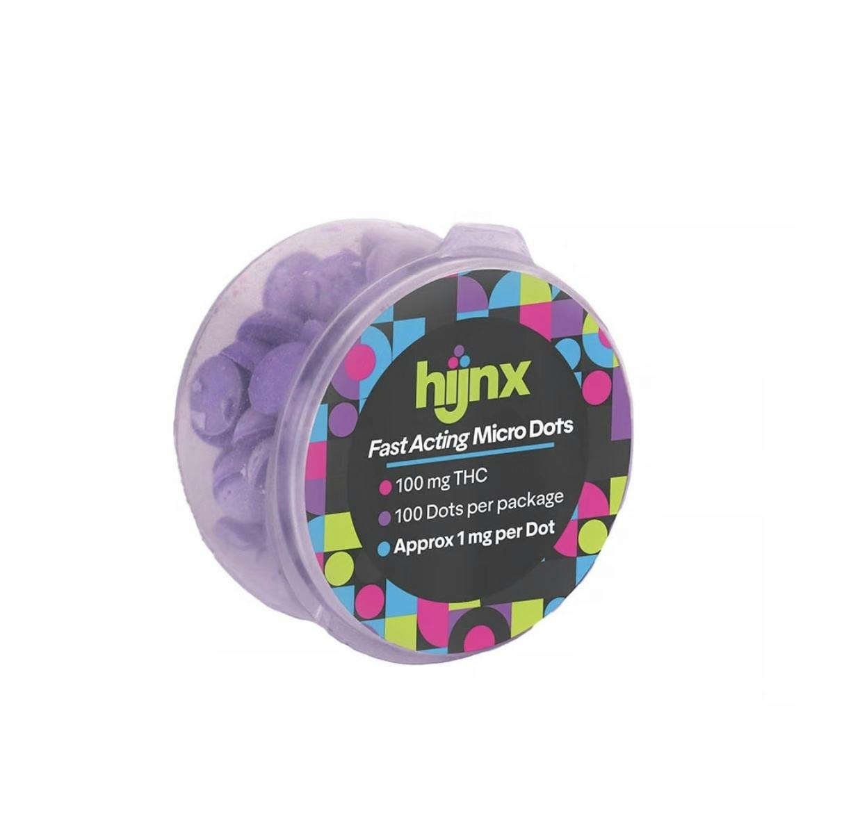 HIJNX Micro Dots 50mg: Purple Raz 50pc