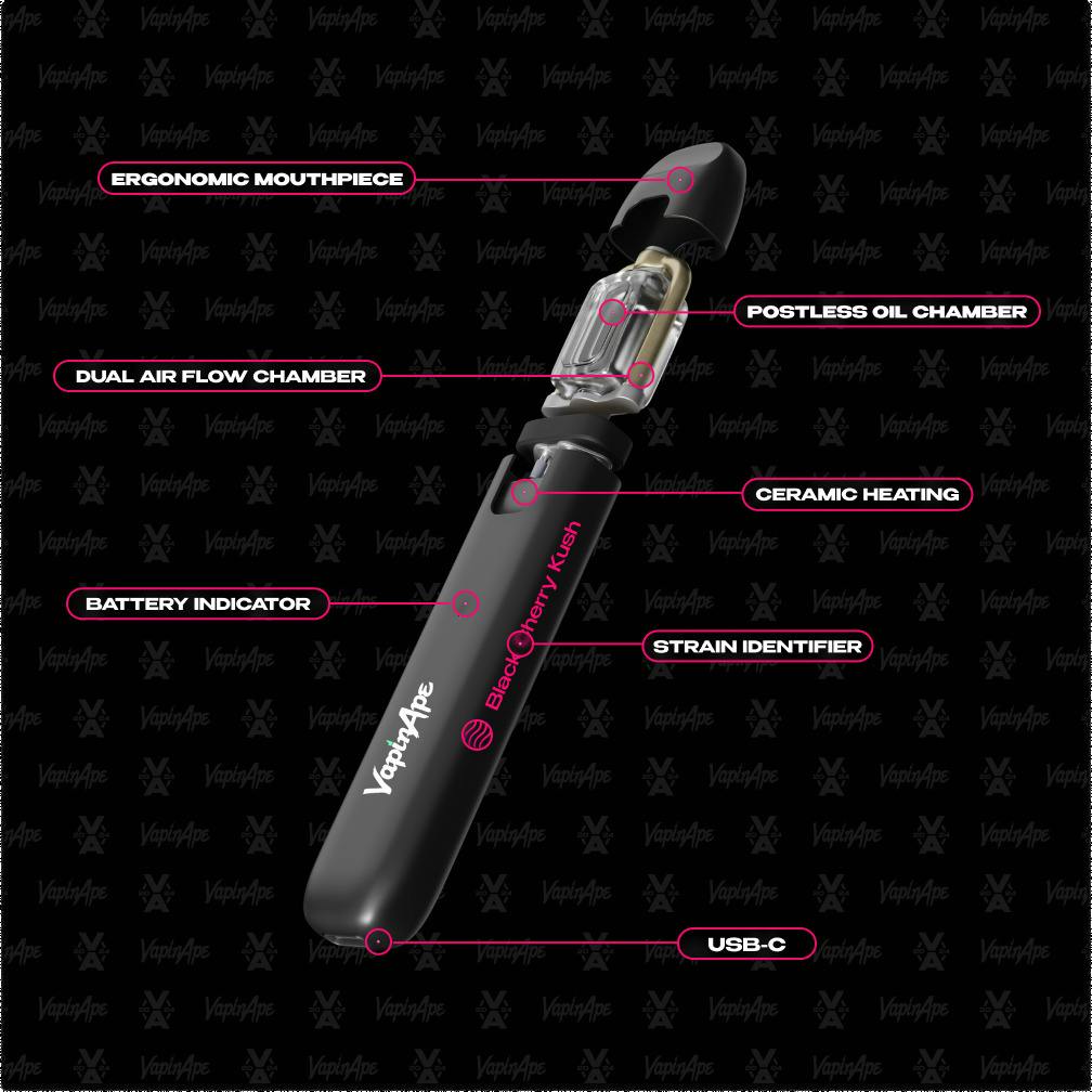 VAPIN APE Pen 1000mg: Black Cherry Kush