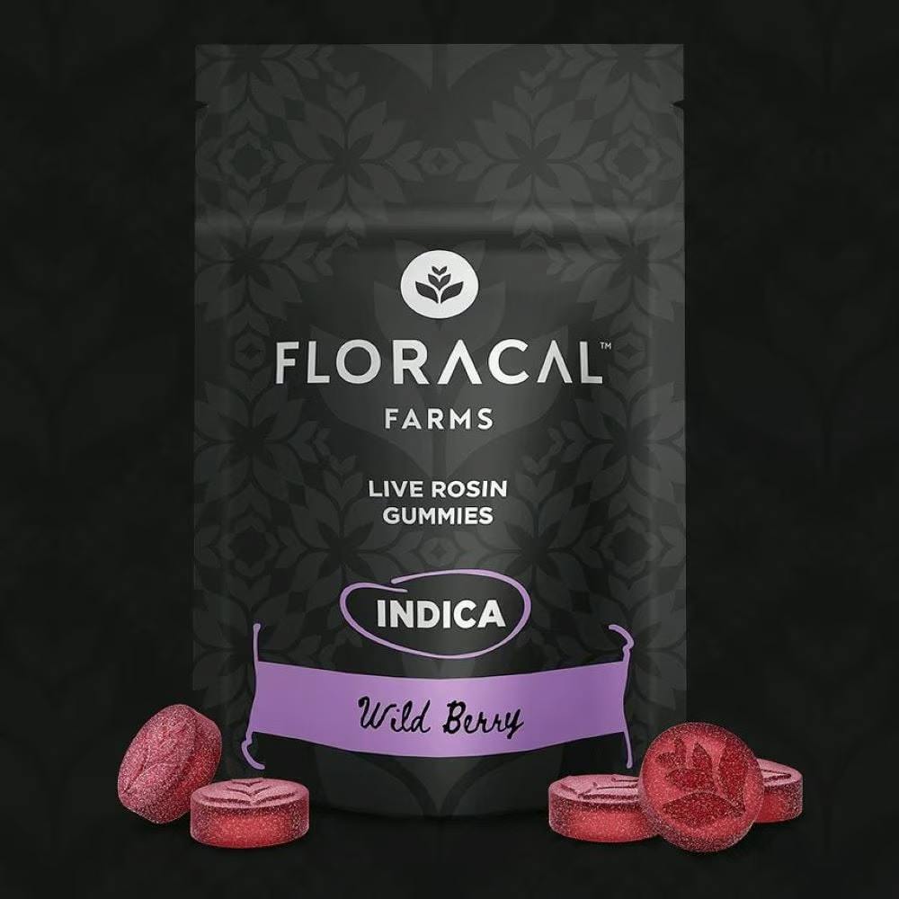 FLORACAL Gummies 100mg Solventless: Wild Berry 10pc