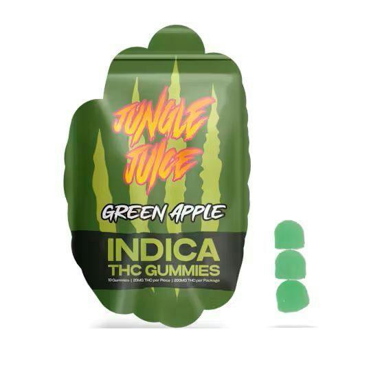 Jungle Juice 200mg Gummies Green Apple