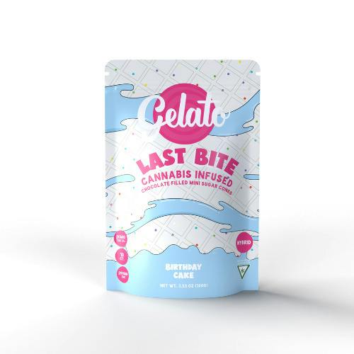 Gelato 200mg Last Bites Birthday Cake Cones