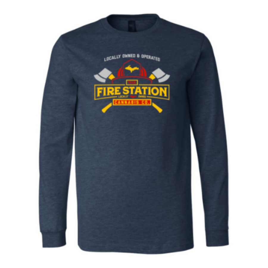 The Fire Station Heather Blue Long Sleeve Unisex XS