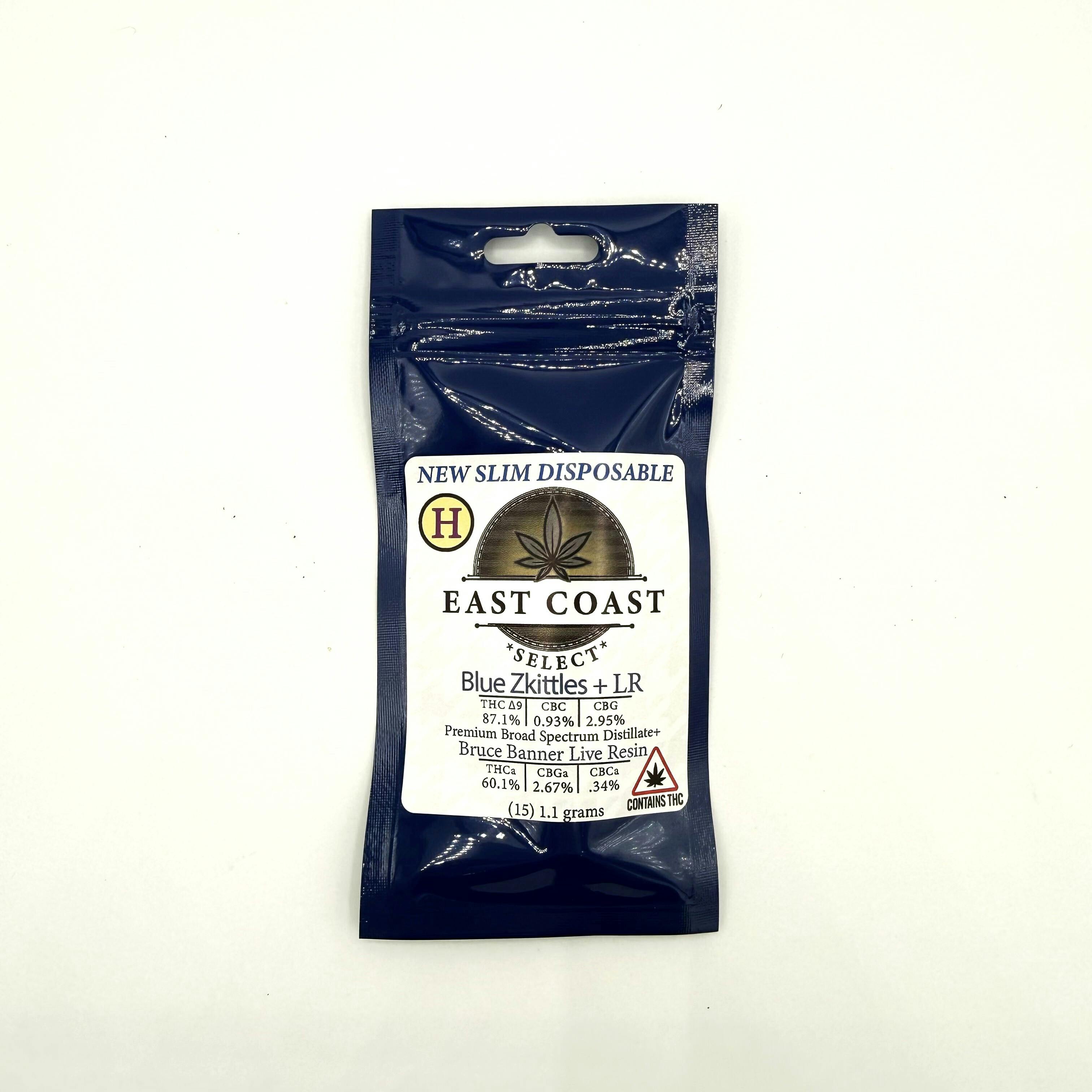 1g Disposable | Blue Zkittles | Maine Strain Organics cannabis product