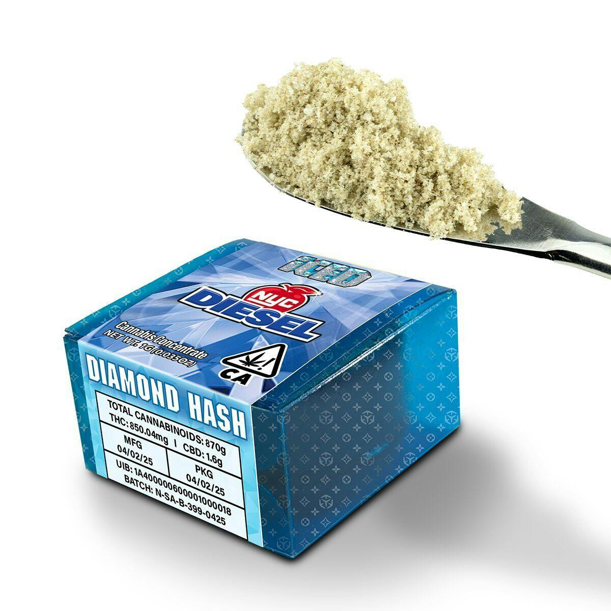 ICED - 1g Diamond Hash - Marshmellowz