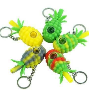 Pineapple keychain pipe