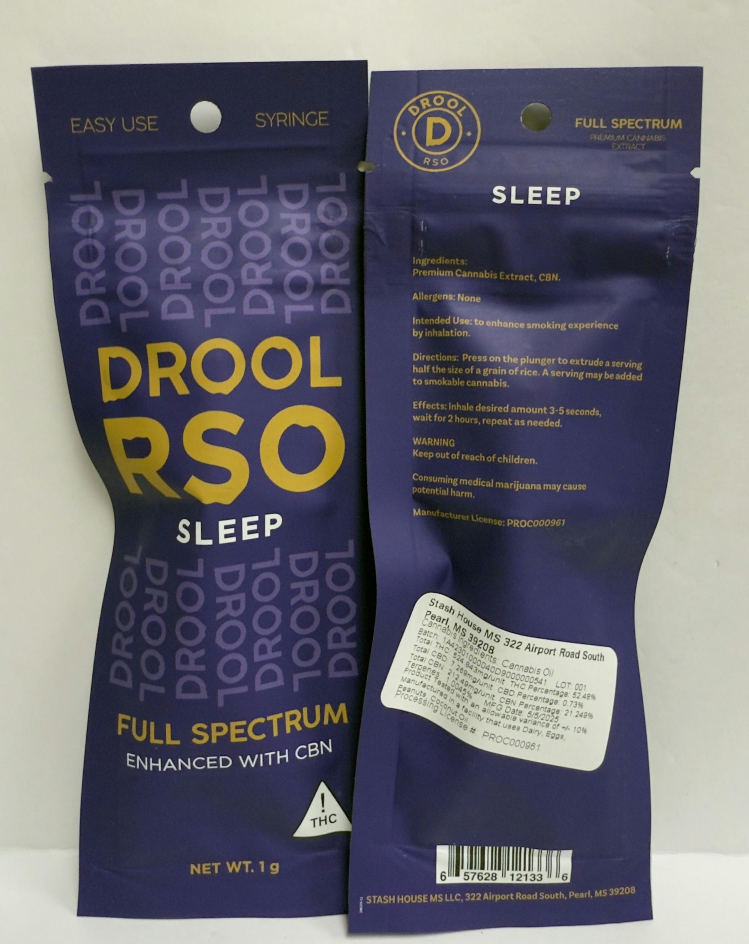 SH- Drool - Sleep RSO 1 Gram Syringe