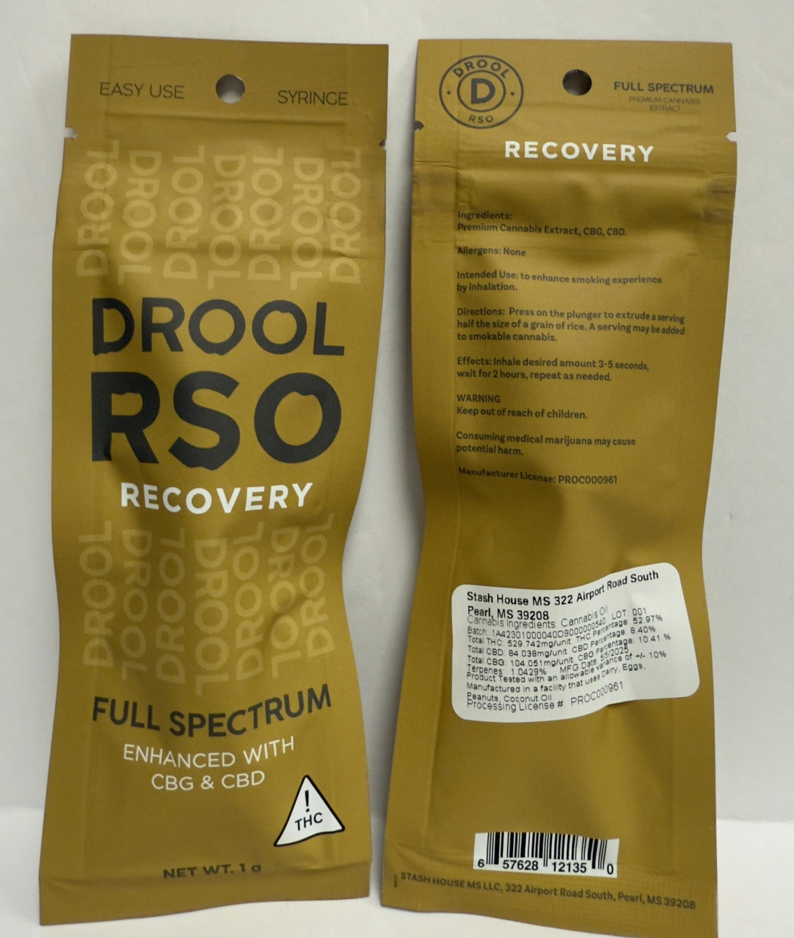 SH- Drool - Recovery RSO 1 Gram Syringe