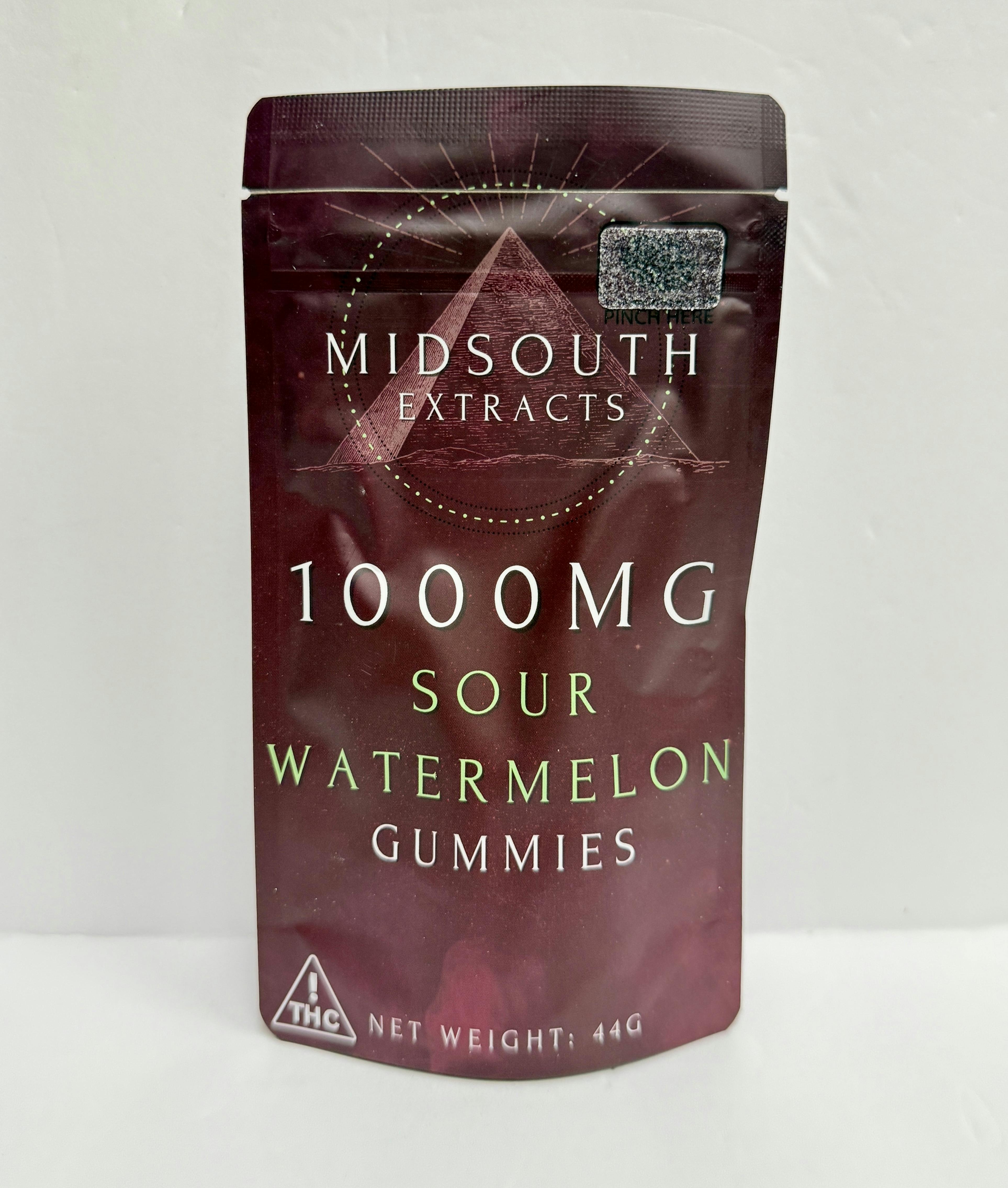 MSE - Sour Watermelon Gummies - 1000mg/10pk