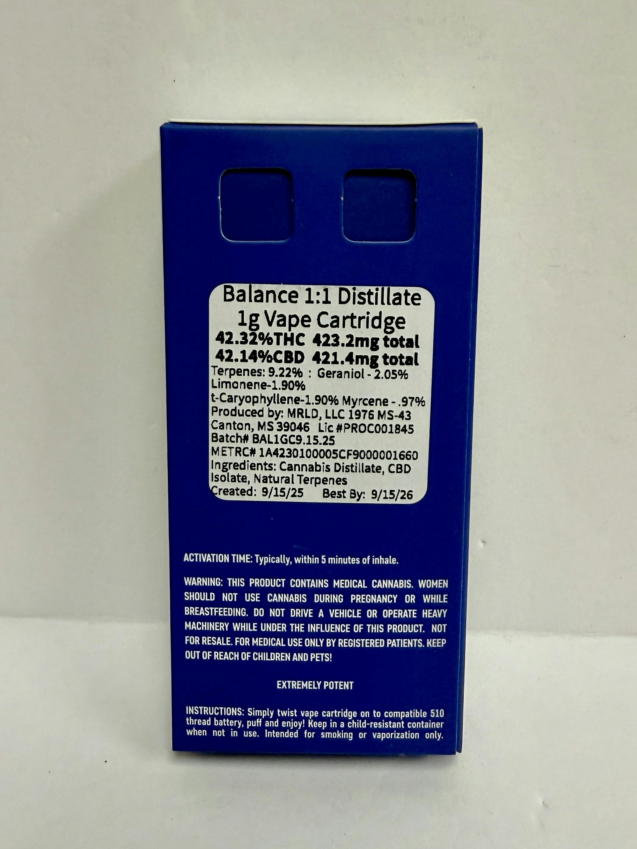 HAVA- 1g Cart - Balance 1:1