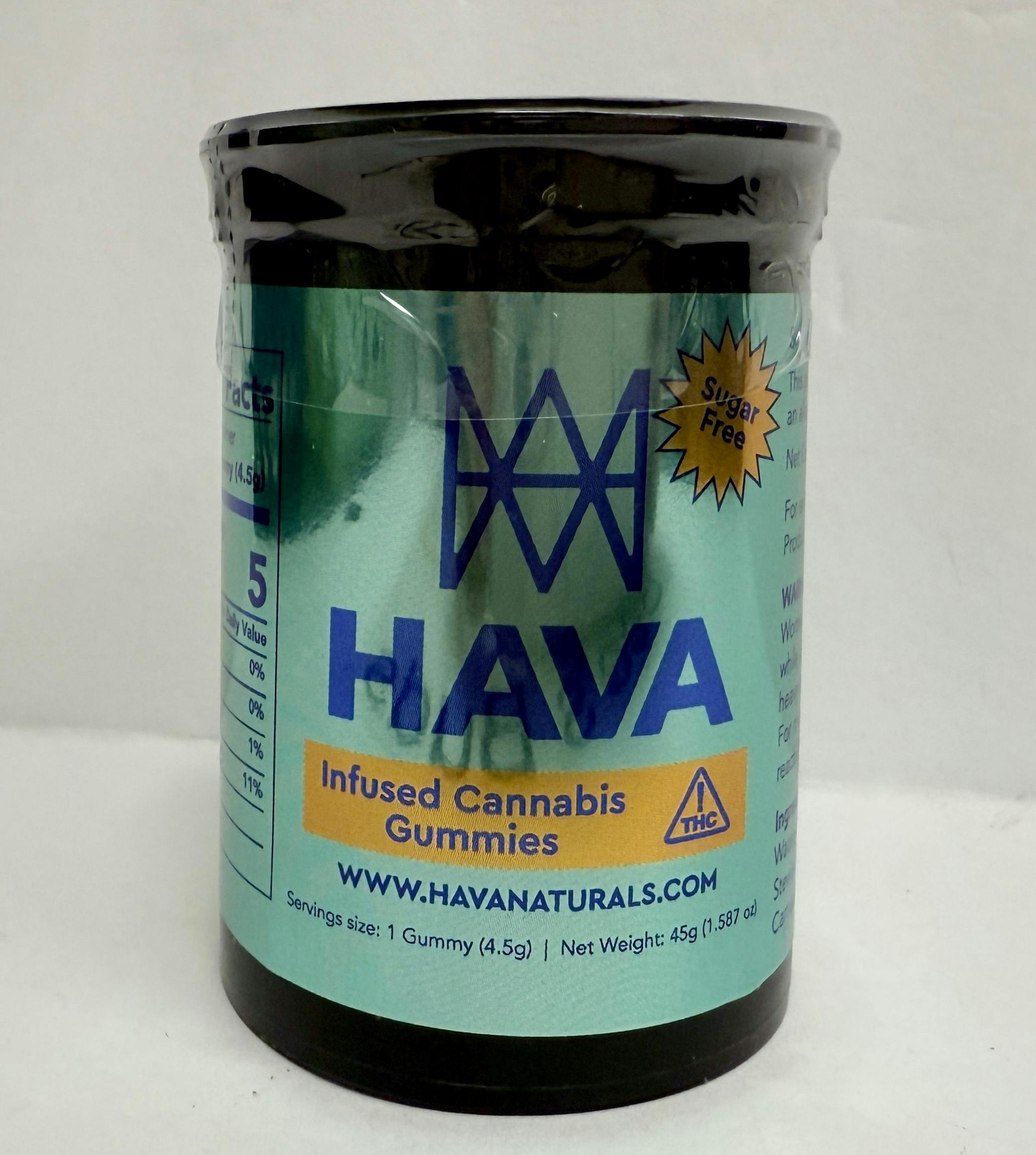 HAVA - Blueberry -Sugar free- Gummies 100mg THC at Bee's Buds Dispensary Wiggins