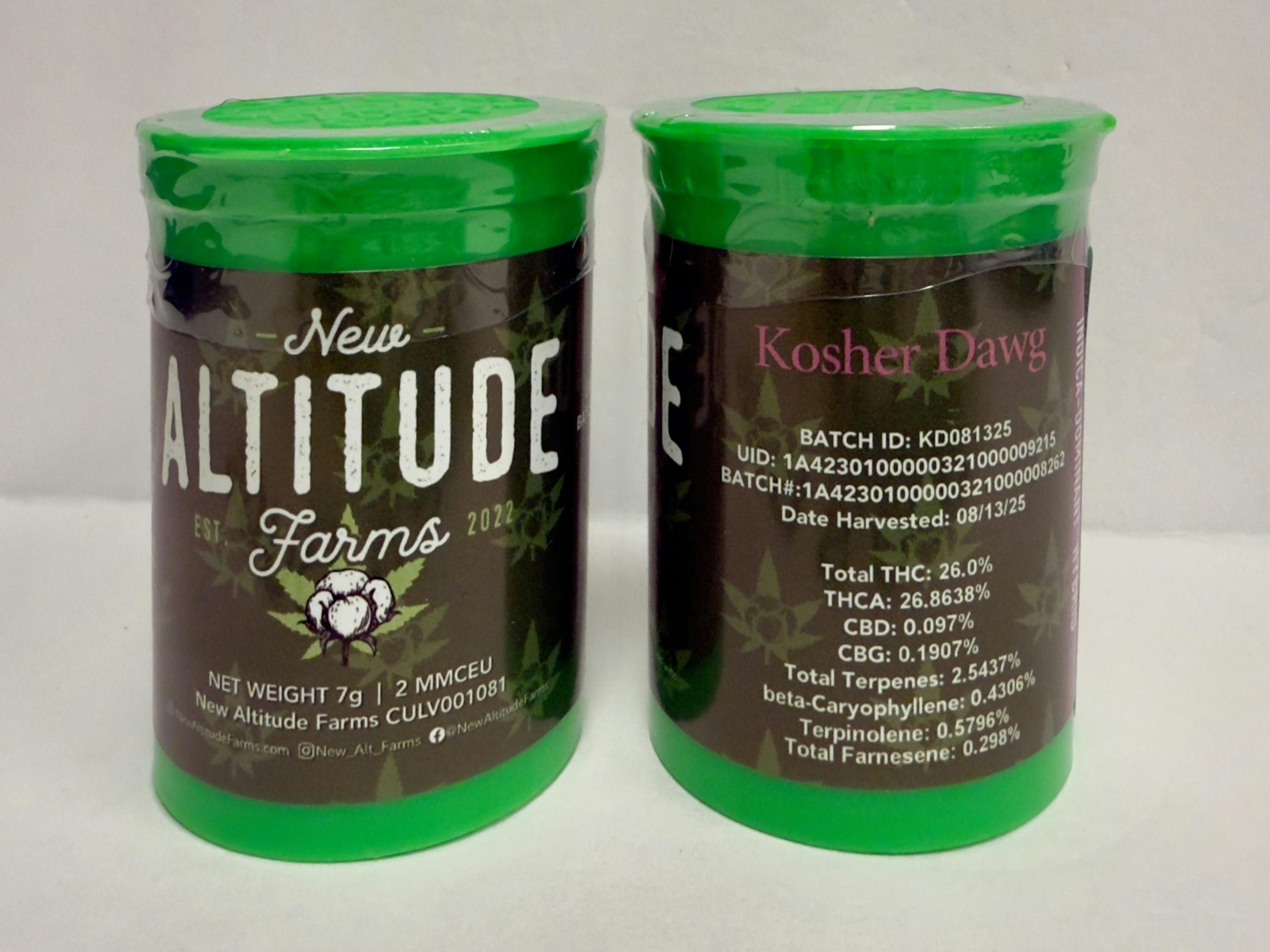NAF- Kosher Dawg -7g- 27.9% - 2.3% terp (hyb)