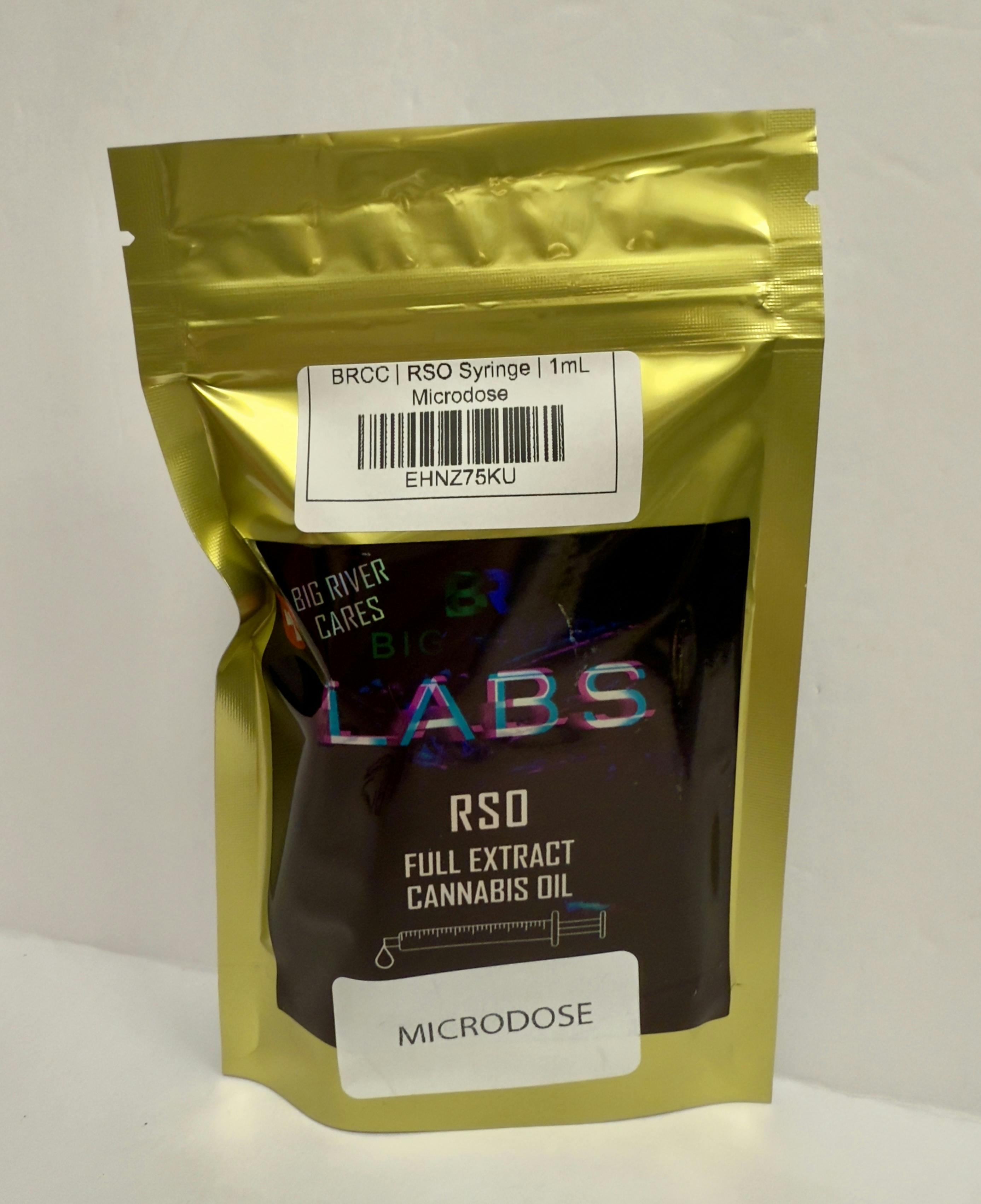 BRCC | RSO Syringe | 1mL Microdose at Bee's Buds Dispensary Wiggins