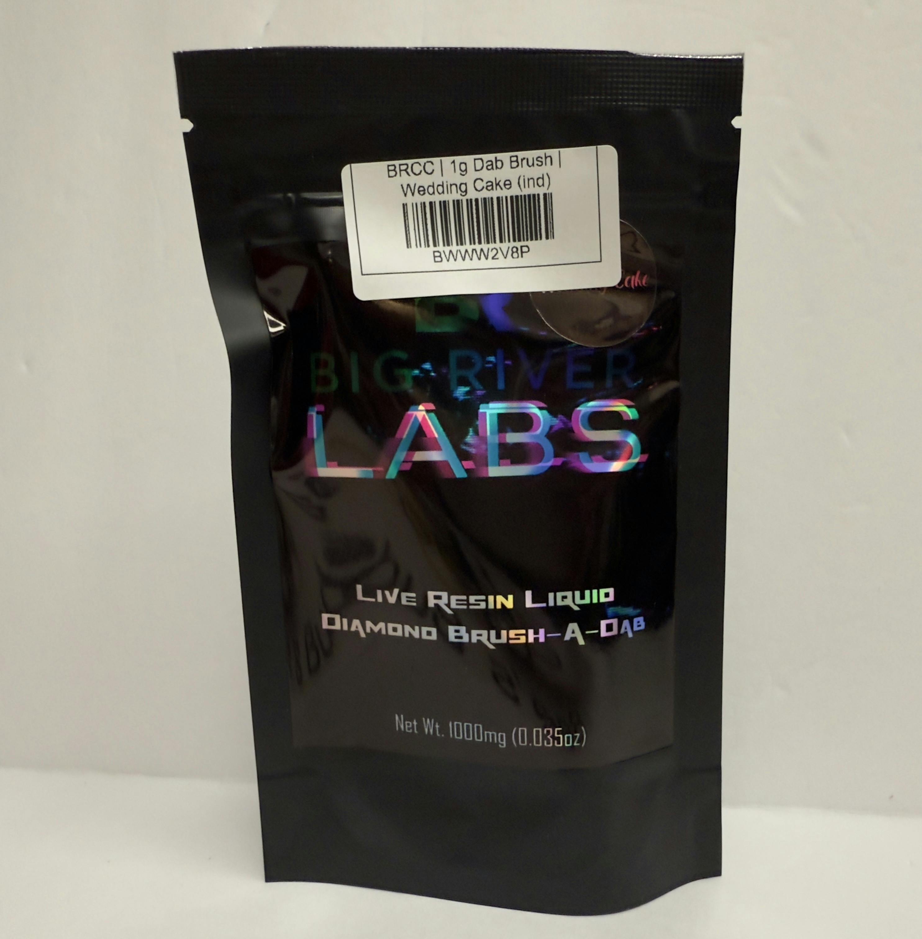 BRCC | 1g Dab Brush | Wedding Cake (ind) at Bee's Buds Dispensary Wiggins