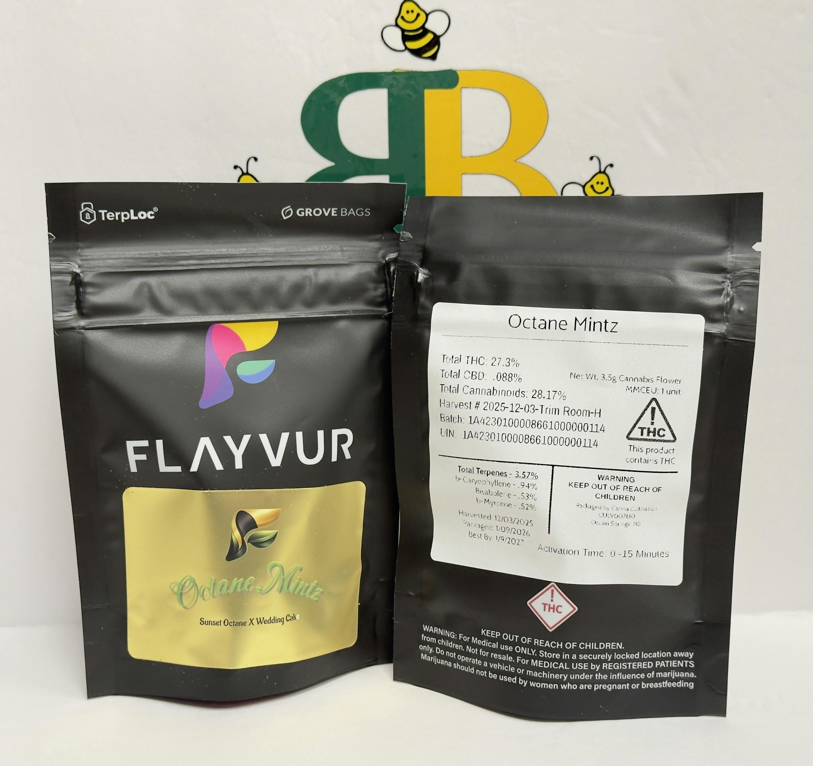Flavr- Octane Mints 27% - 3.57% terp (ind/hyb)