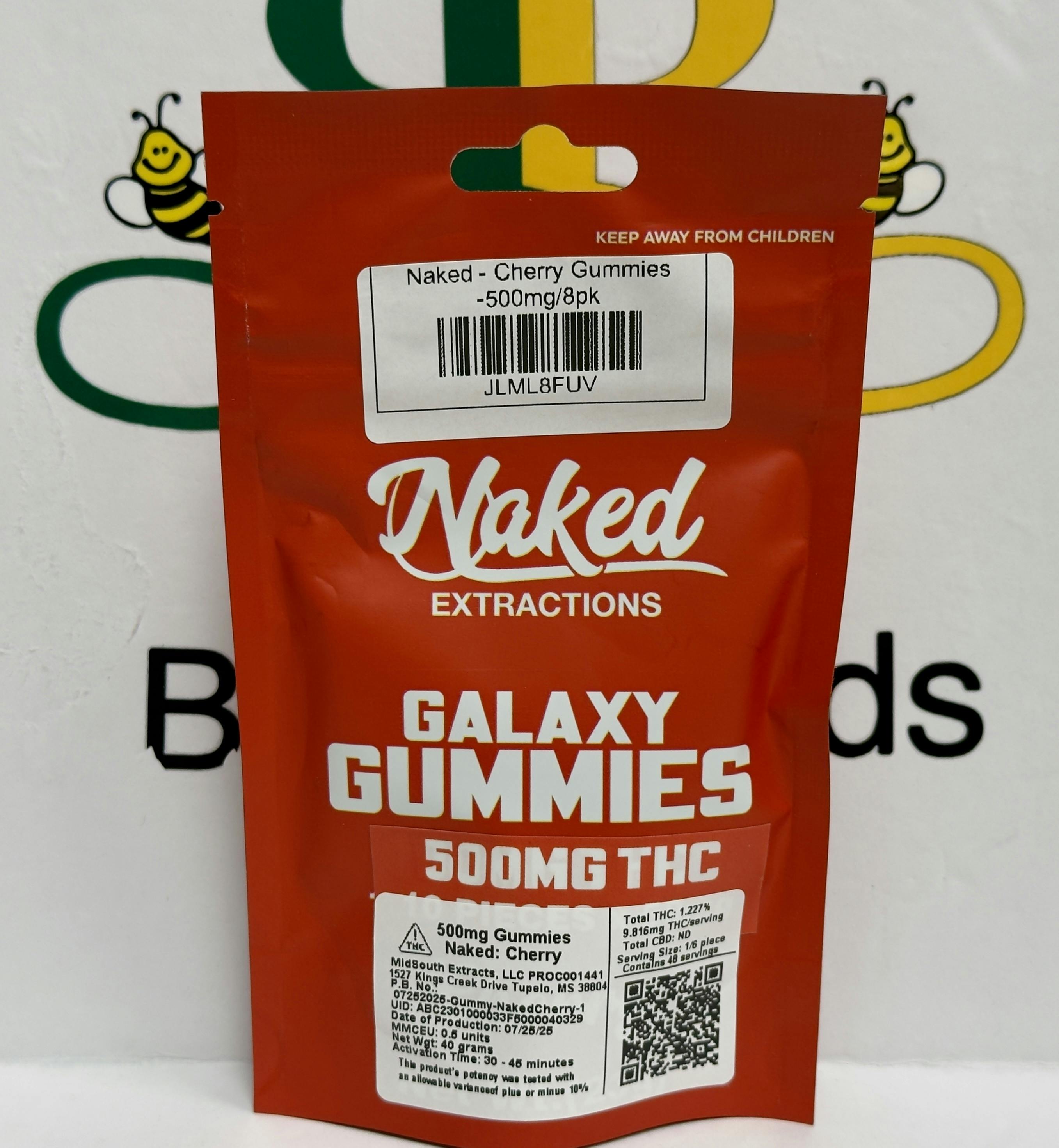 Naked - Cherry Gummies -500mg/8pk