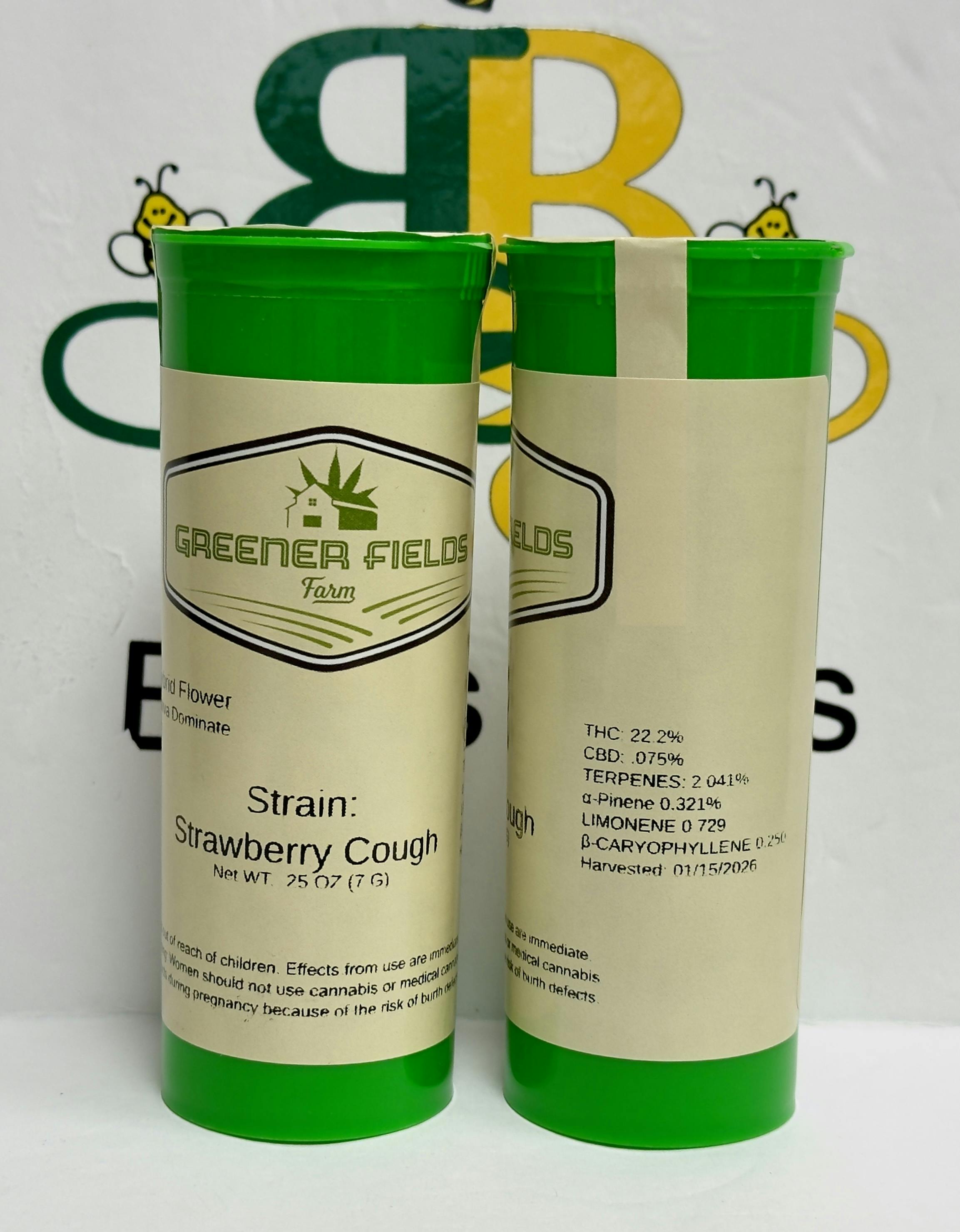 GF- Strawberry Cough 7g 22% - 2% terp (sat)