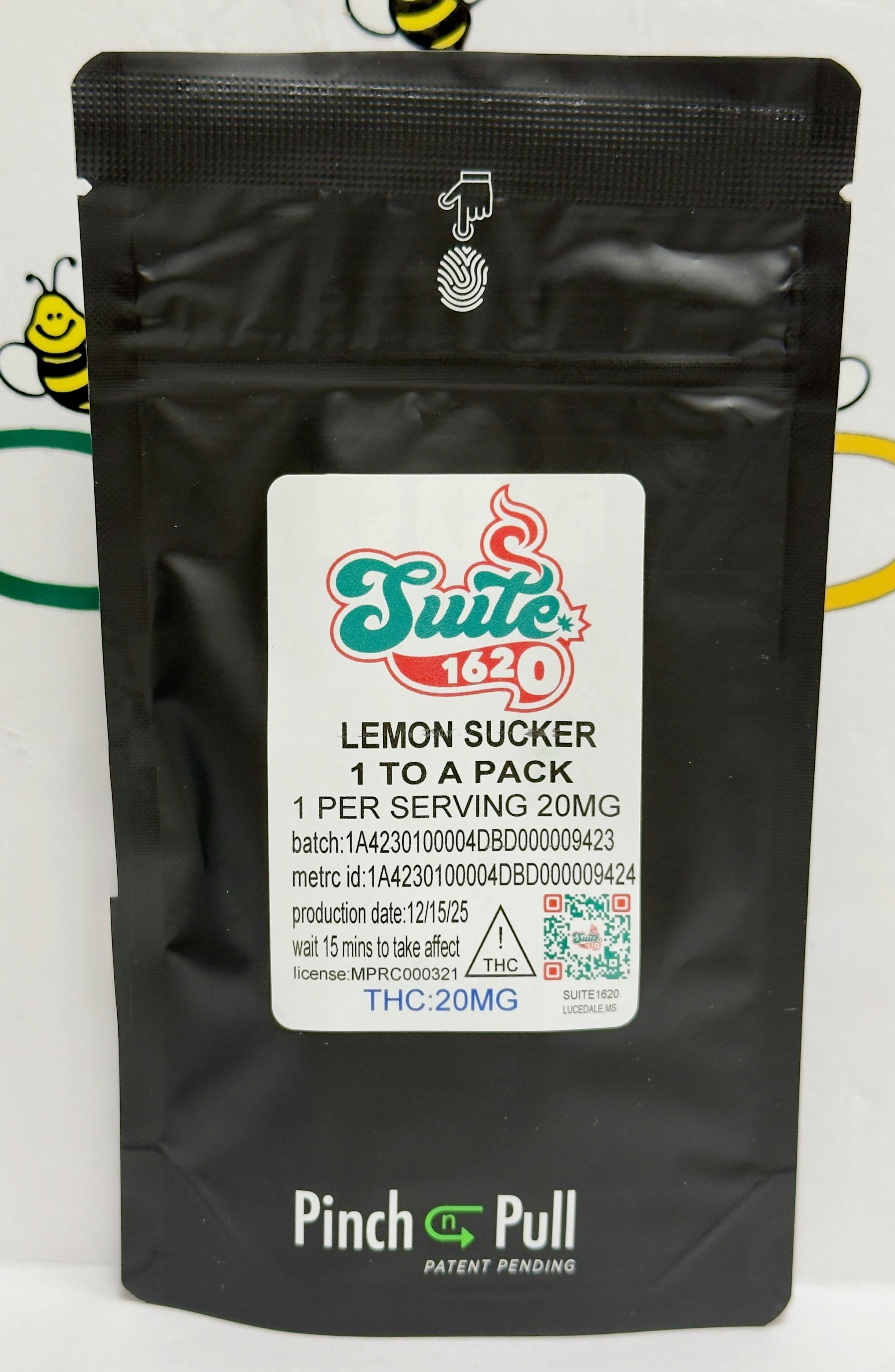 Suite- Lemon Sour Sucker (20mg) at Bee's Buds Dispensary