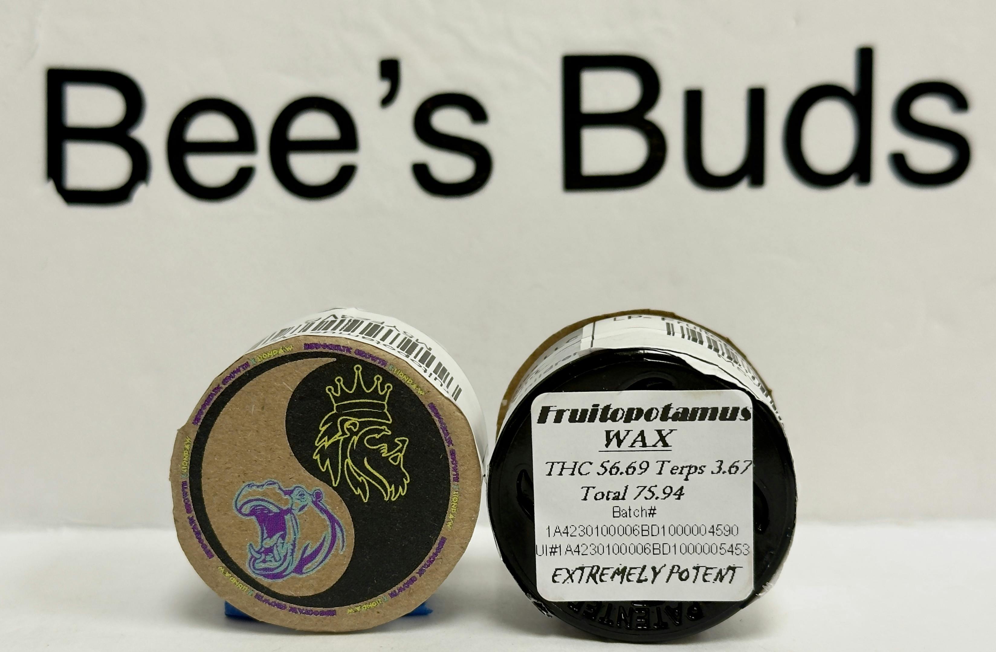 LP- Fruitopotamus Wax (hyb) at Bee's Buds Dispensary Wiggins
