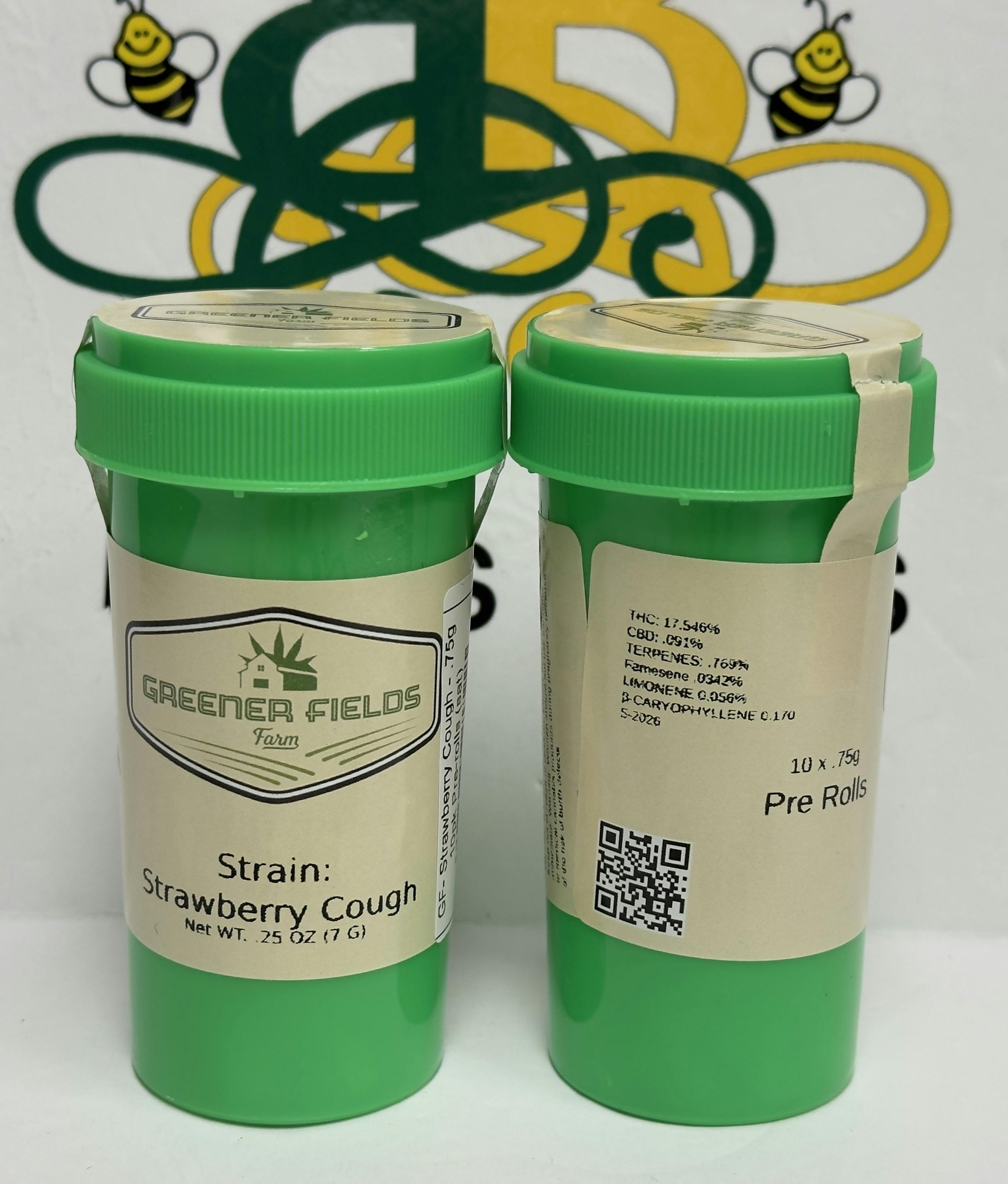 GF- Strawberry Cough - .75g 10pk Pre-rolls (sat)