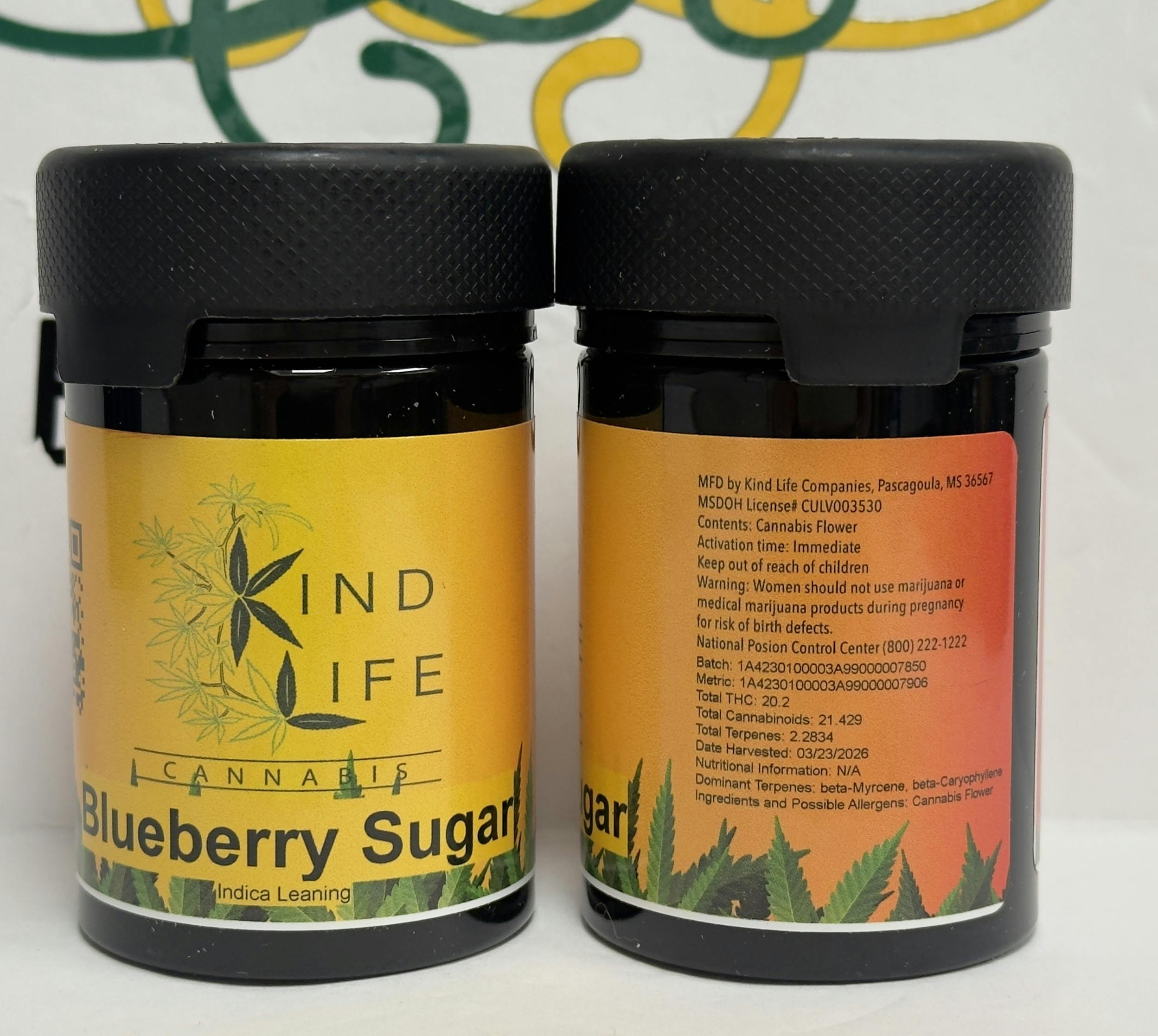 KL- Blueberry Sugar- 20%- 2.2% terp (hyb) at Bee's Buds Dispensary