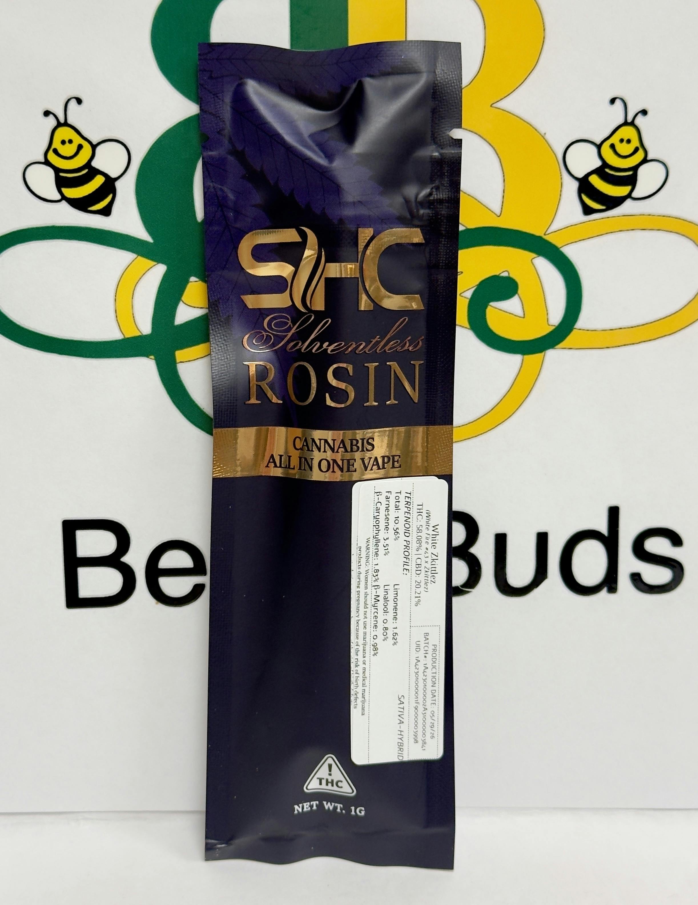 SHC - White Zkittlez - 1g Live Rosin Vape (hyb)