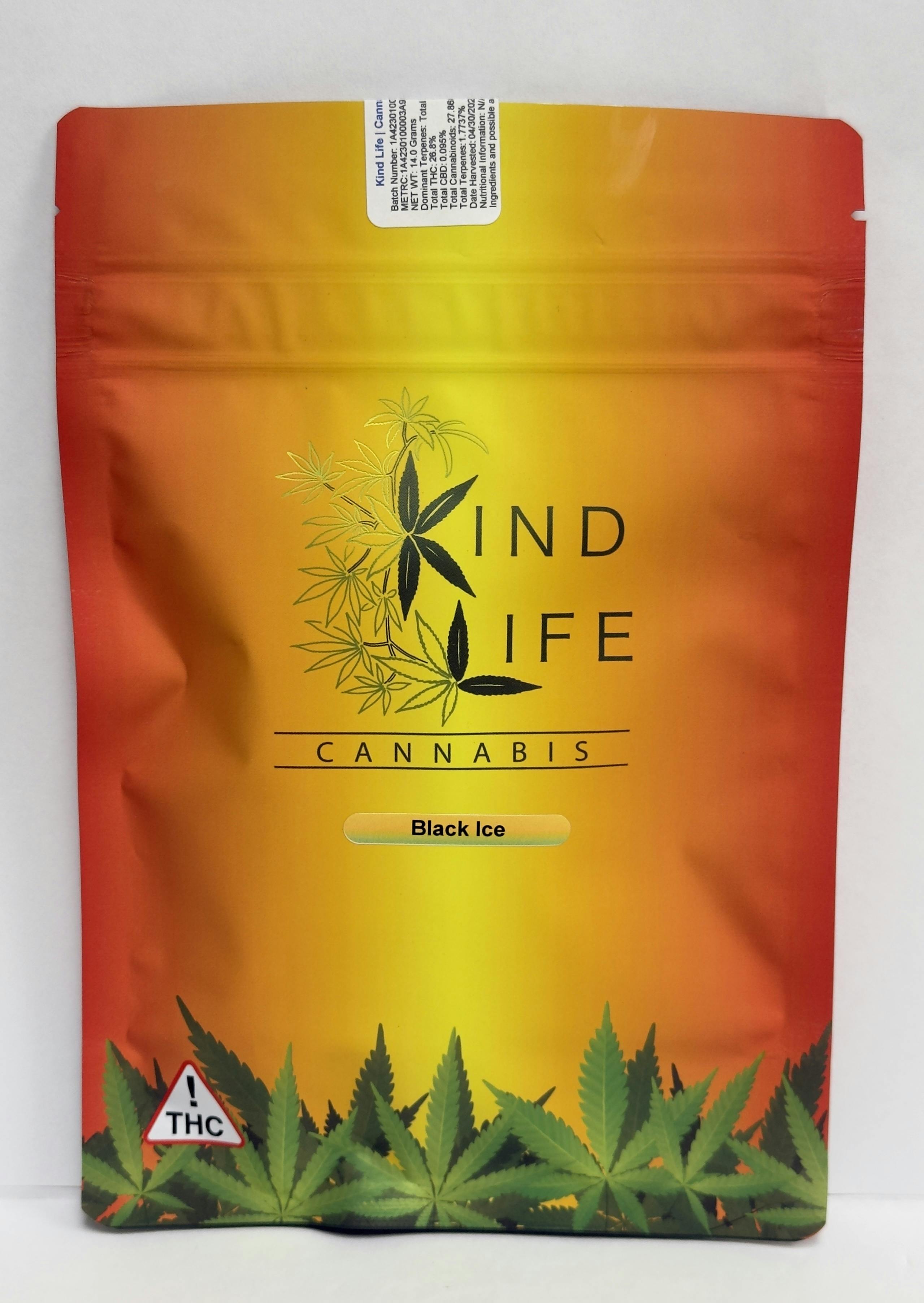KL- Black Ice- 14g- 27% -1.7% terp (ind/hyb)