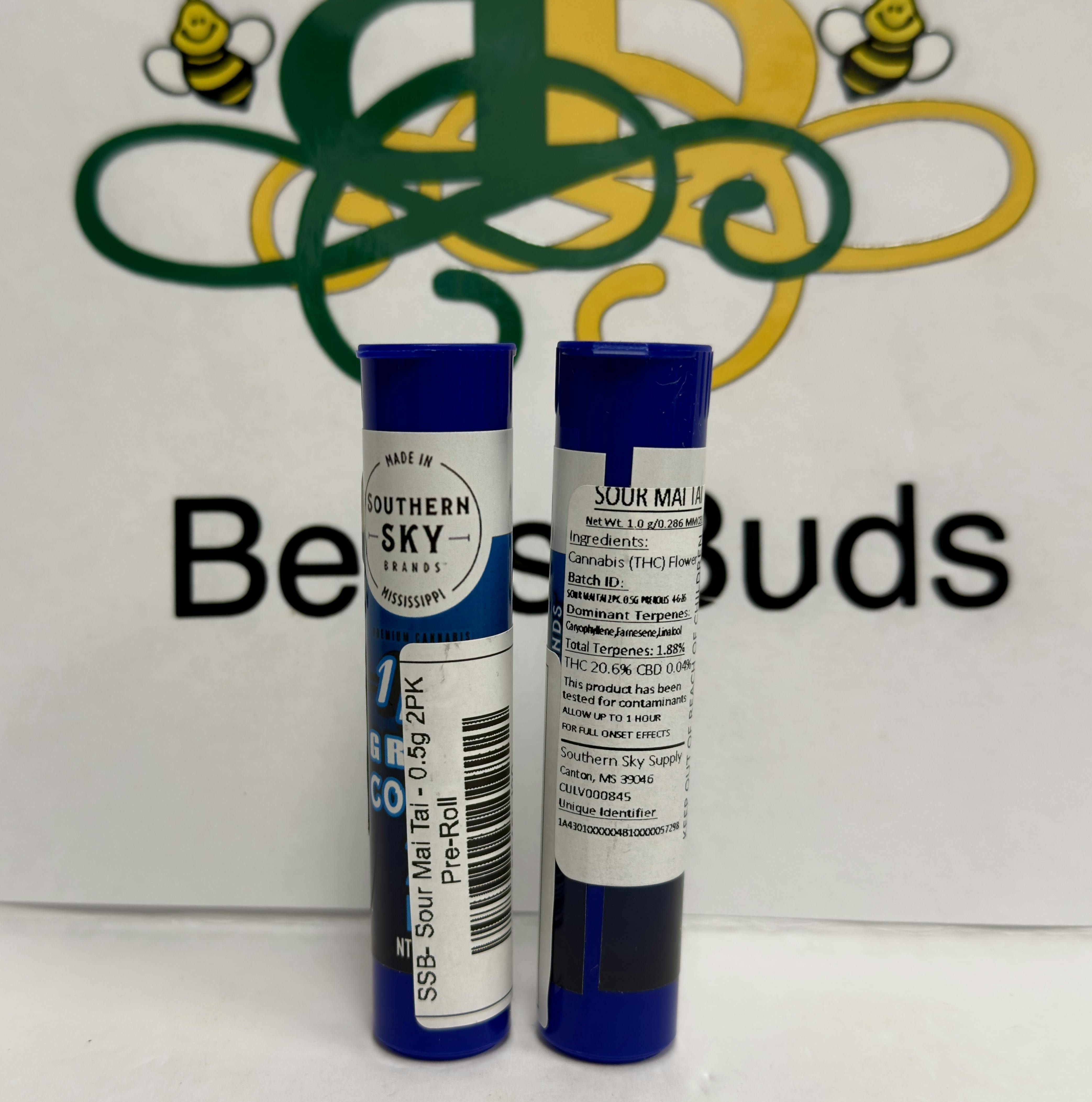 SSB- Sour Mai Tai - 0.5g 2PK Pre-Roll (sat)