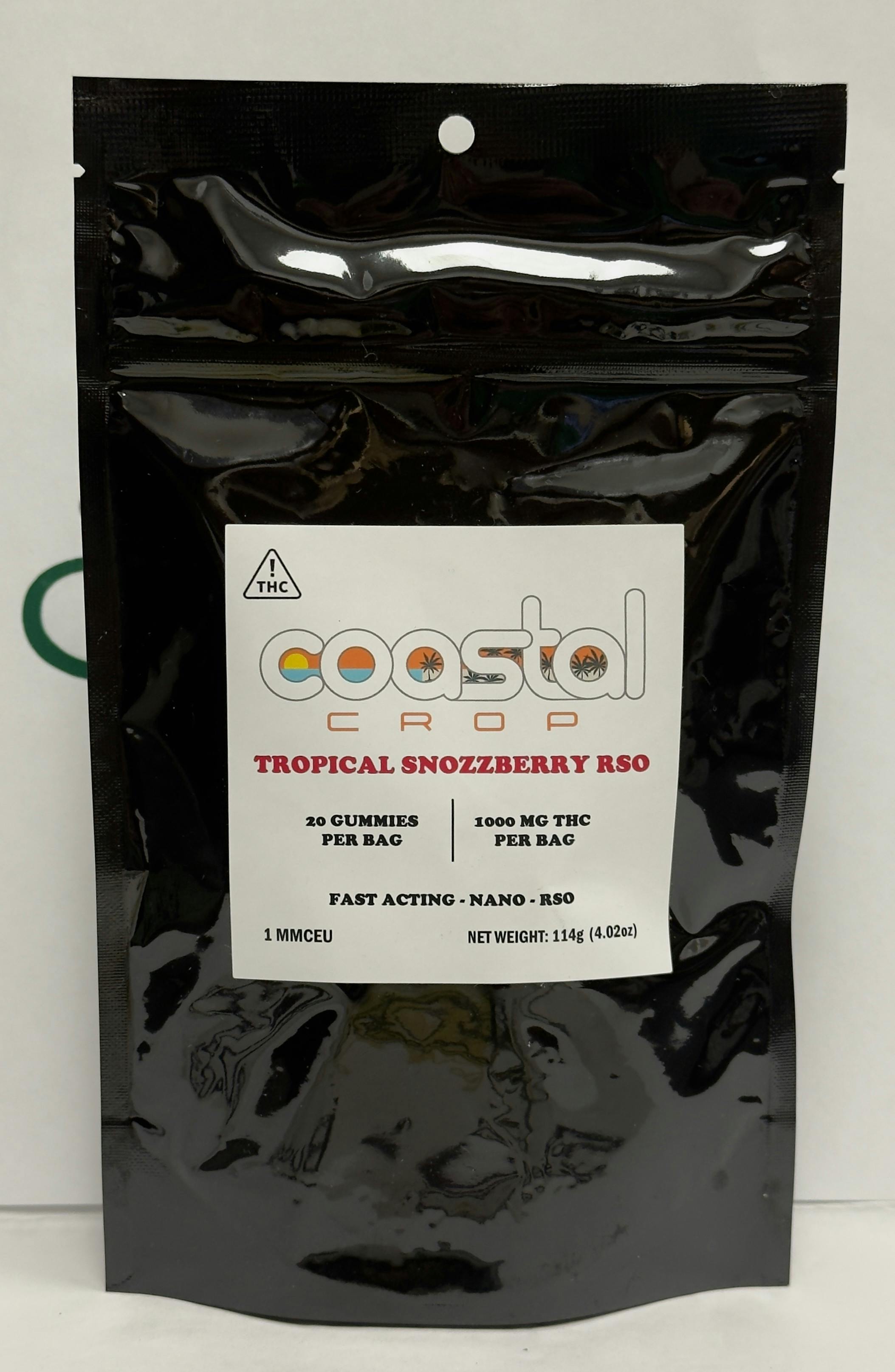 CC- Tropical Snozzberry RSO 20ct 1000mg bags