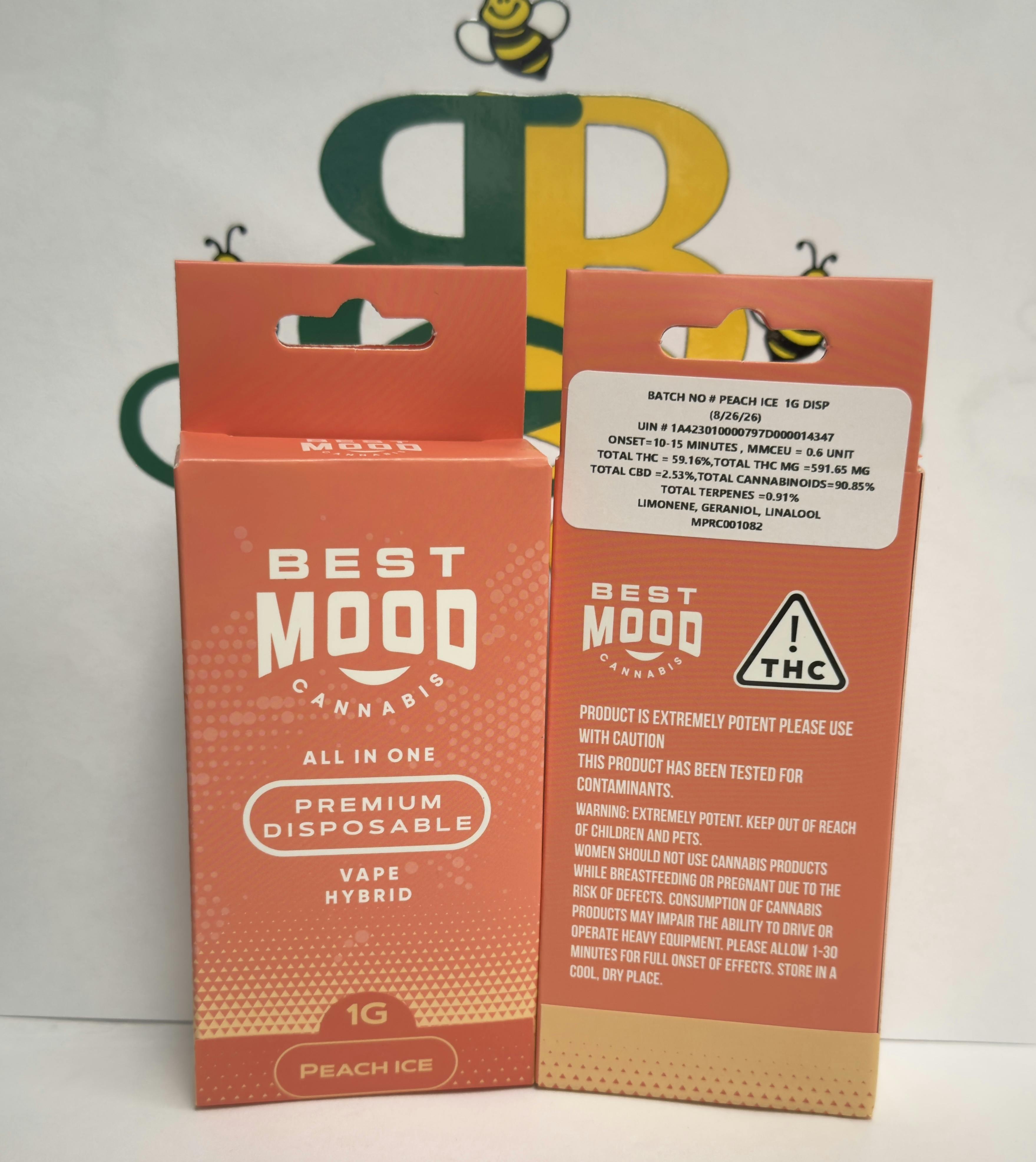 BM- Peach Ice 1g Disposable (hyb)