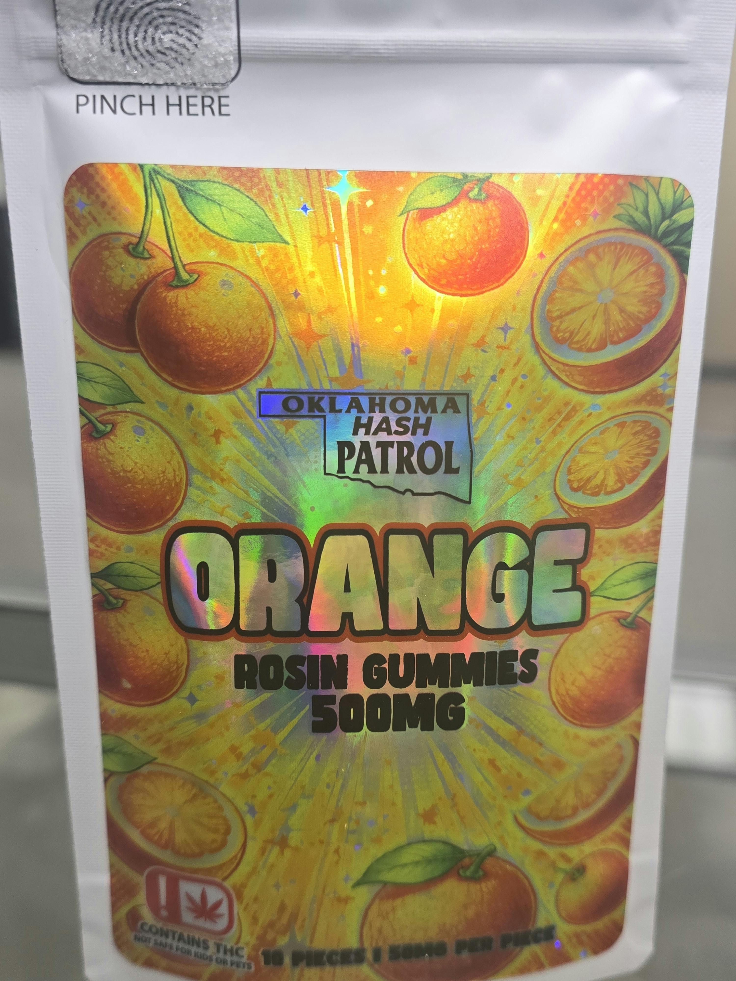 Hash Patrol - 500MG Rosin Gummies - Orange